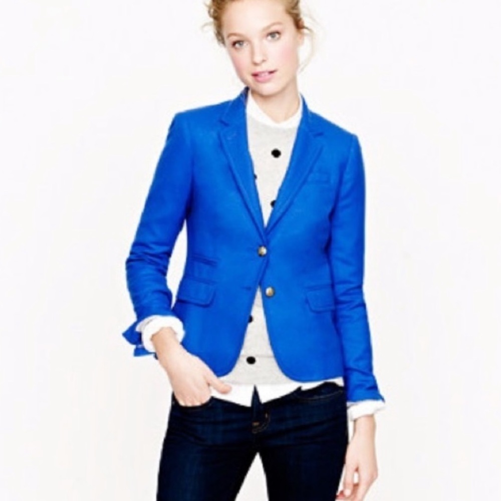 Jcrew wool flannel schoolboy blazer